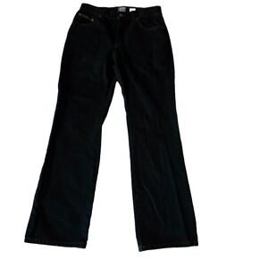 Calvin Klein Jeans Women's‎ 4 Black Bootcut Mid Rise RN36009 29" Inseam CK Patch